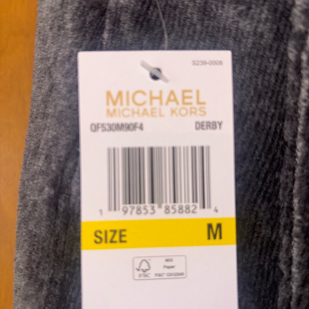 Michael Michael Kors Gray Corduroy Straight Ankle Pull-On Pants, High-Rise NWT - Picture 4 of 10